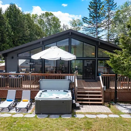 Lake House Chalet Laurentians Nominingue Exterior photo